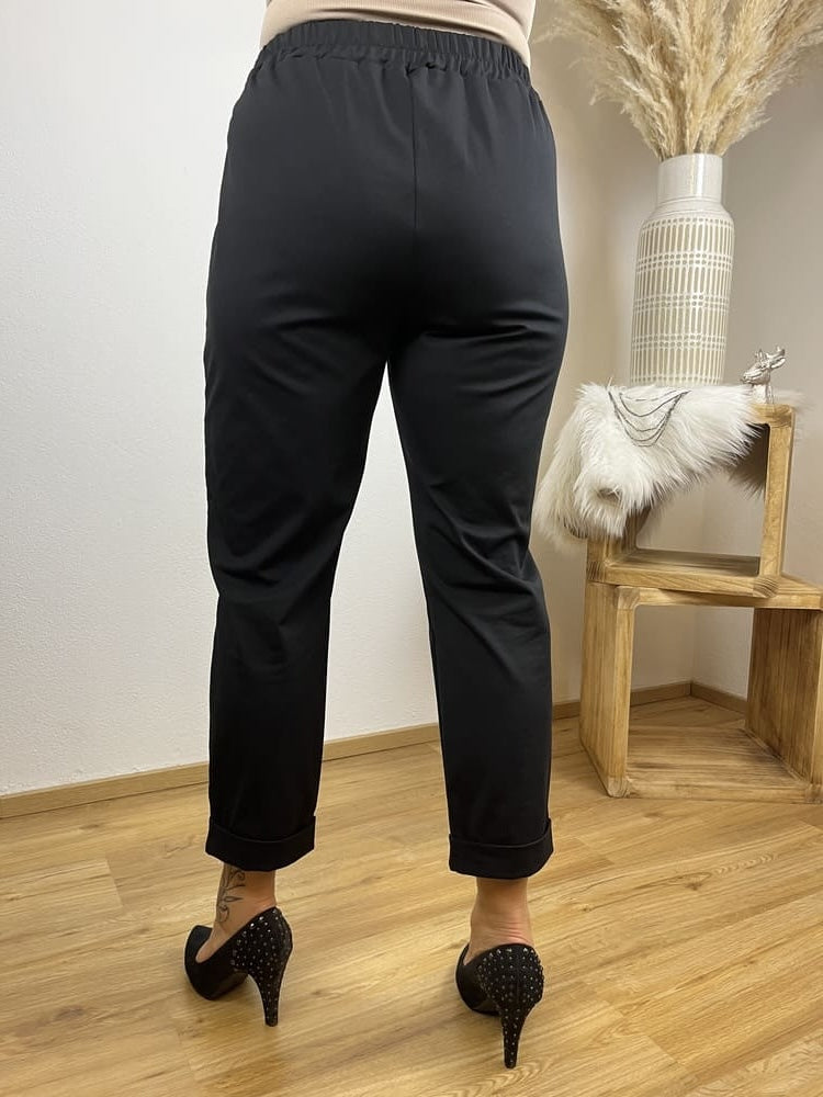 Jerseyhose 7/8, schwarz